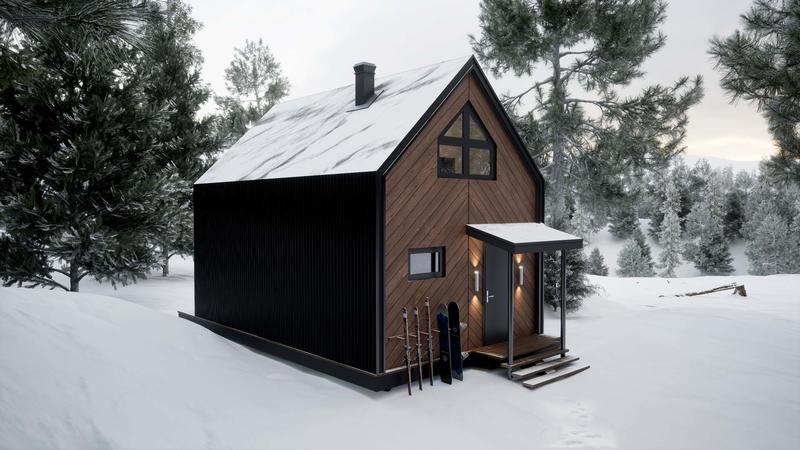 проект дома Ambar S из СИП панелей вид 3
