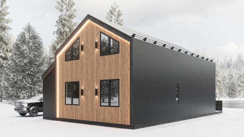 проект дома барн-хаус 100 м2 вид 4